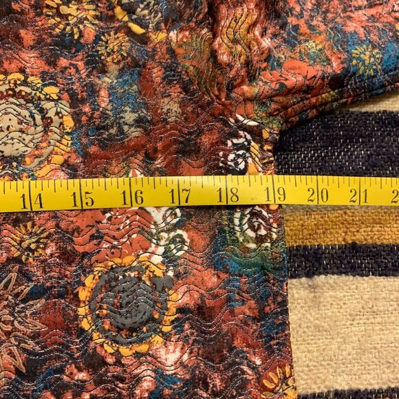 Christopher & Banks Blazer Jacket Artsy Funky Quilted Unique Eclectic Small - Picture 6 of 7